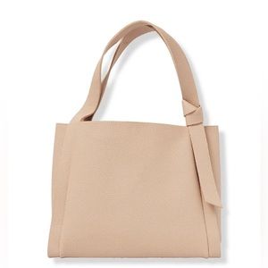 Ulta Beauty Tote Shoulder Bag Light Brown Faux Leather